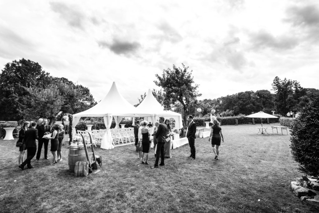 Hochzeit im Freien mit Pagode