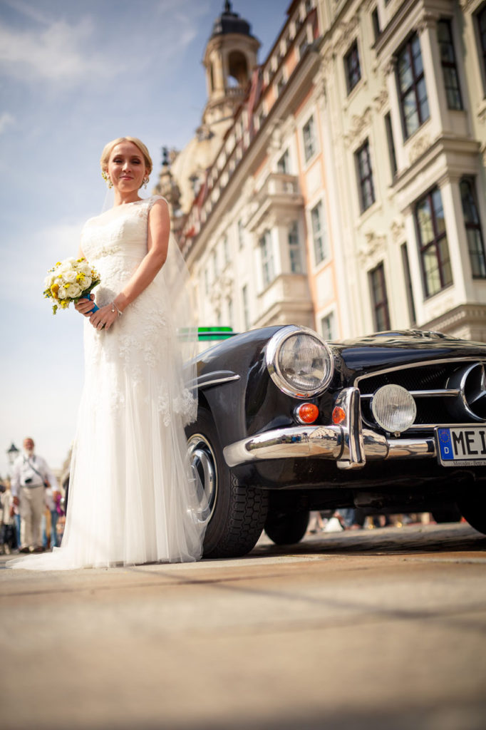 Oldtimer Shooting Bride Dresden Altstadt