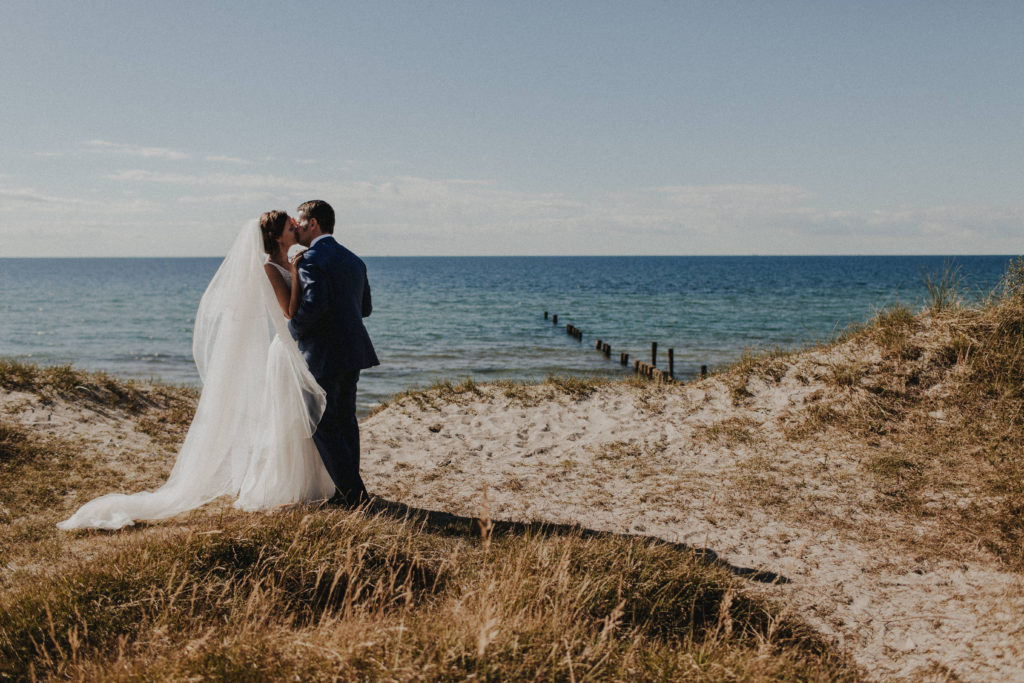 Romantische Hochzeit an der See