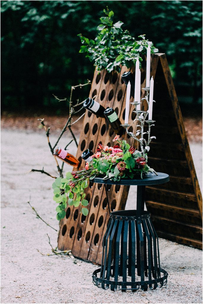 Weinregal Hochzeit