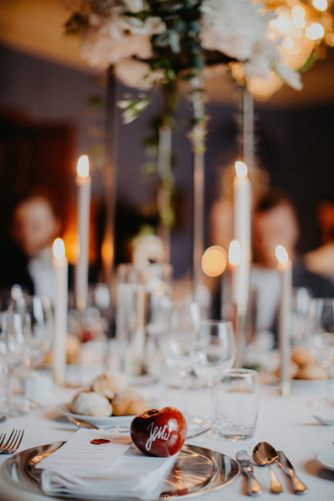 Yawima ANiko hochzeiten Tischdeko Apfel